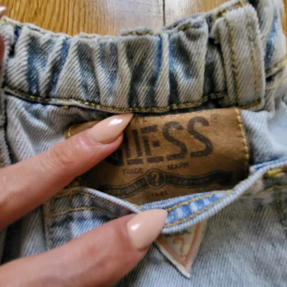 Vintage Baby Guess Light Wash Blue Jeans Size 4 Years - Picture 4 of 9